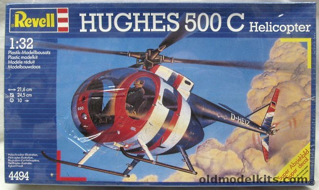 Revell 1/32 Hughes 500C - German Civil or Danish Army, 4494 plastic model kit
